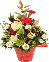 Christmas Treasure 3 Arragements with Vase